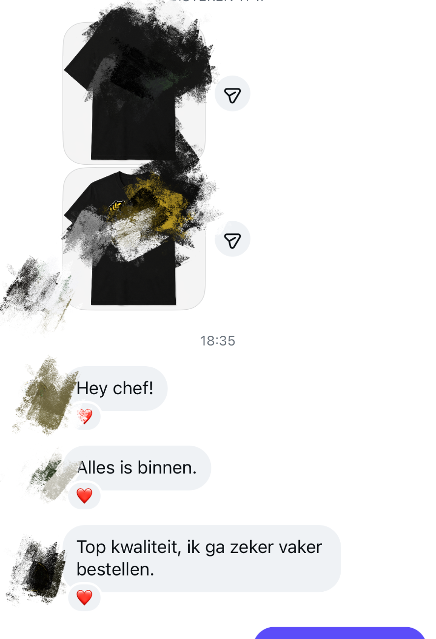 Customer review message